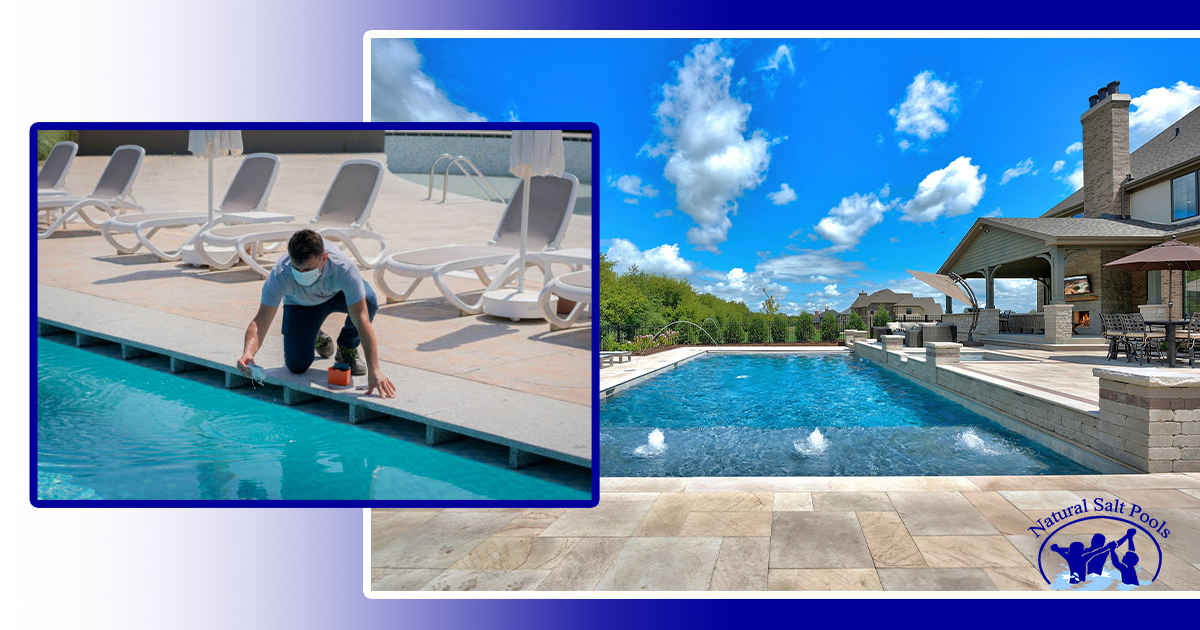 pool-cleaner-using-pool-testing-kit-in-a-pool-and-big-swimming-pool-with-lounge-chairs-and-water-spray-features